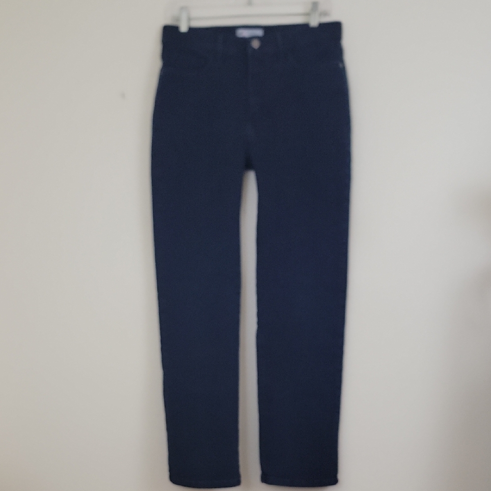 Lee Classic Fit Blue High Rise Straight Leg Jeans Womens 31 X 29 Short 10